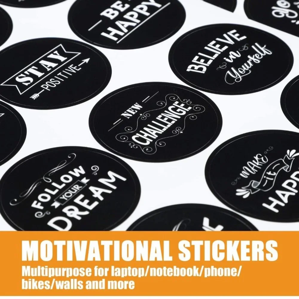 120 Positive Affirmation, Inspirational, Motivational Stickers 1.5